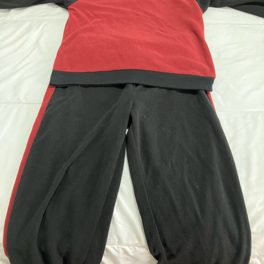 Cuddl Duds Kids Red and Black Pajama Set